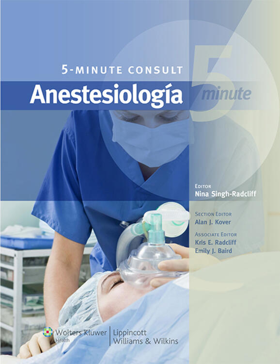 5 Minute Consult. Anestesiología