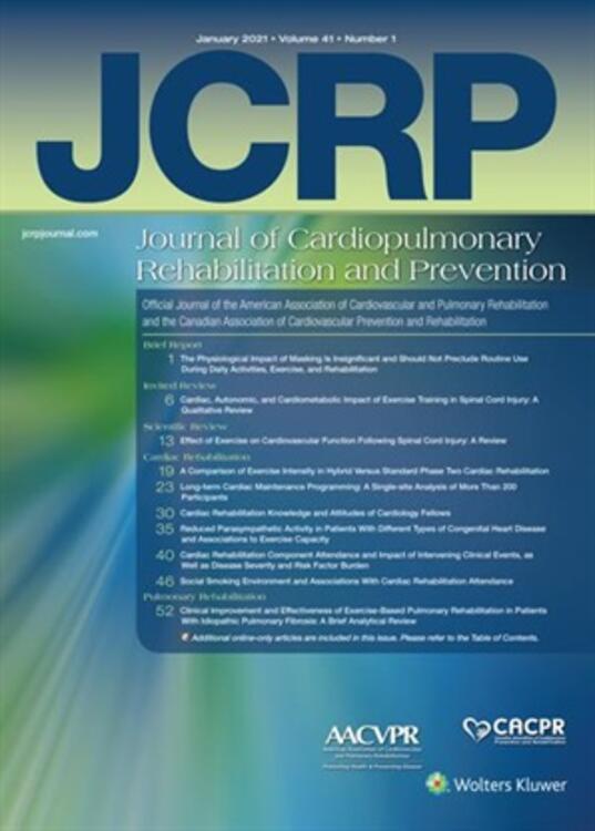 Journal of Cardiopulmonary Rehabilitation and Prevention (JCRP): Research and Advances in Cardiovascular and Pulmonary Prevention and Rehabilitation