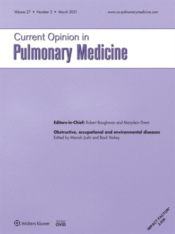 Current Opinion in Pulmonary Medicine Online