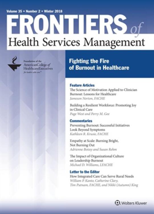 Frontiers of Health Services Management Online