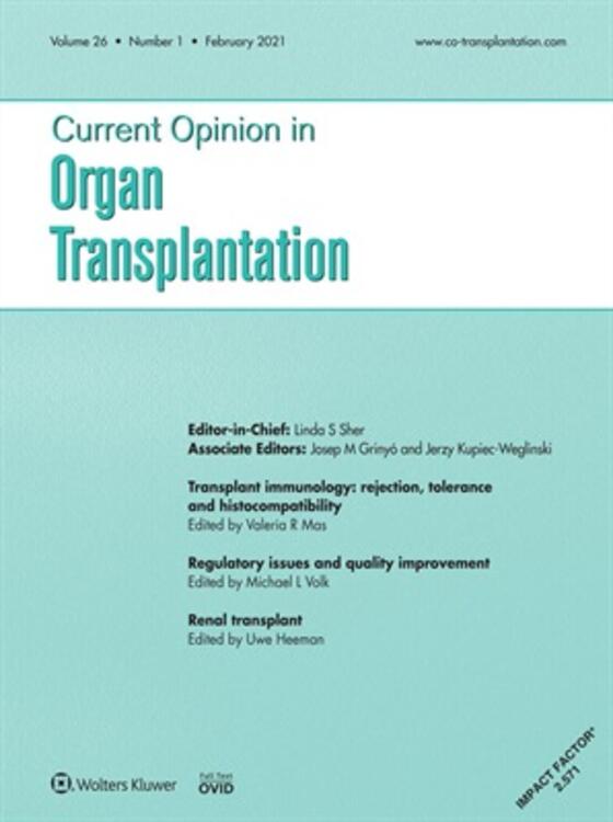 Current Opinion in Organ Transplantation
