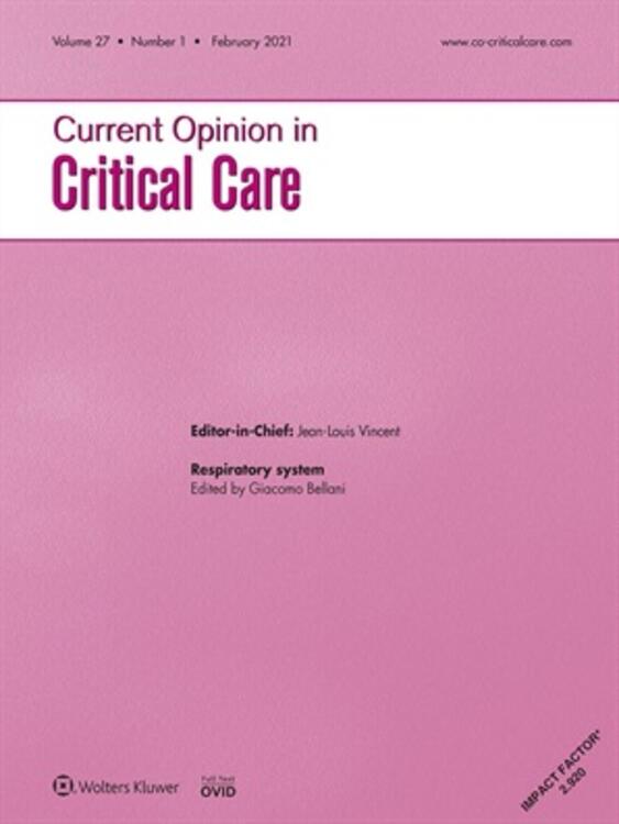 Current Opinion in Critical Care Online