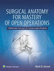 Surgical Anatomy for Mastery of Open Operations
