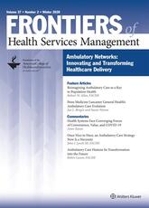 Frontiers of Health Services Management