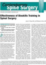 Contemporary Spine Surgery Online