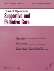 Current Opinion in Supportive and Palliative Care Online