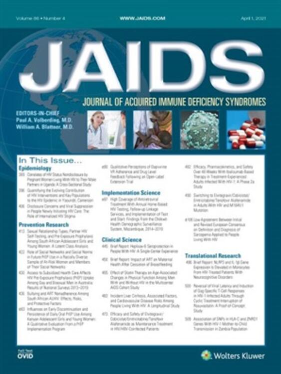 JAIDS: Journal of Acquired Immune Deficiency Syndromes Online