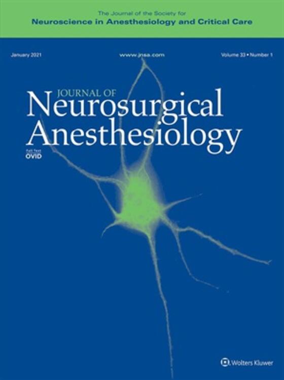 Journal of Neurosurgical Anesthesiology Online
