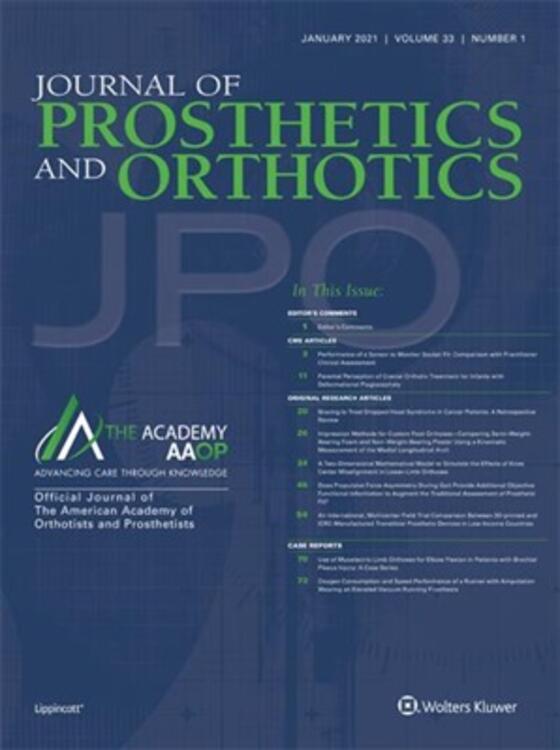 Journal of Prosthetics and Orthotics Online