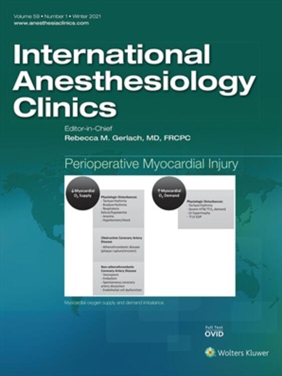 International Anesthesiology Clinics Online