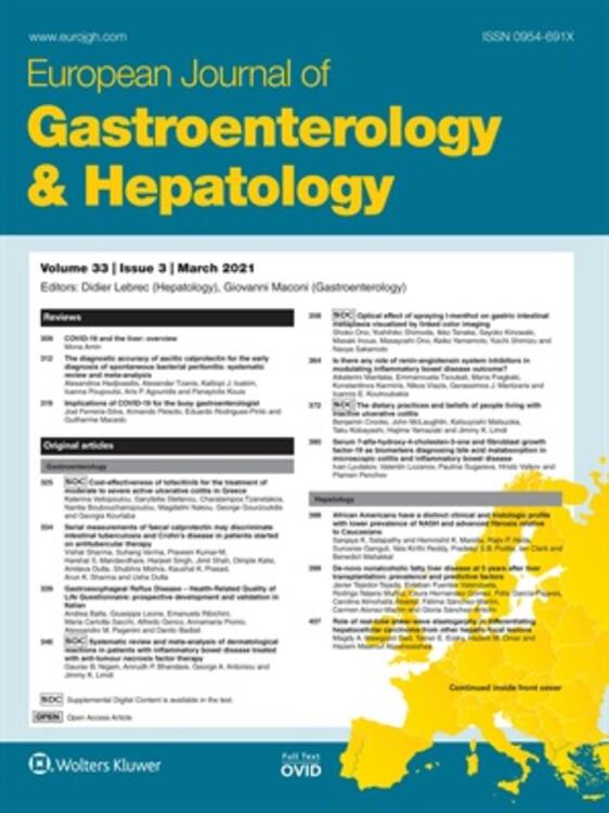 European Journal of Gastroenterology and Hepatology Online