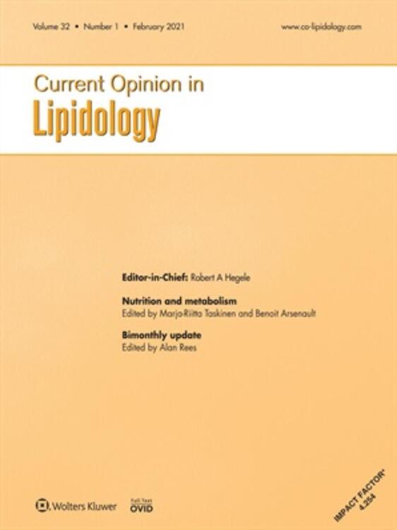 Current Opinion in Lipidology Online