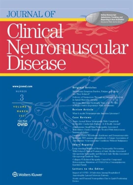 Journal of Clinical Neuromuscular Disease Online