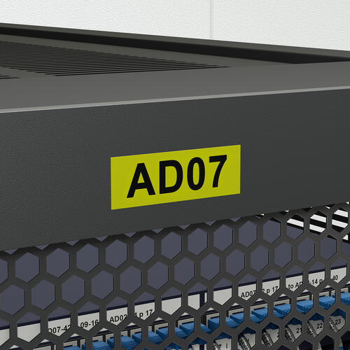 Brother Genuine TZeSL661 Black on Yellow Self-Laminating Tape for P-touch Label Makers, 36 wide x 8 m long