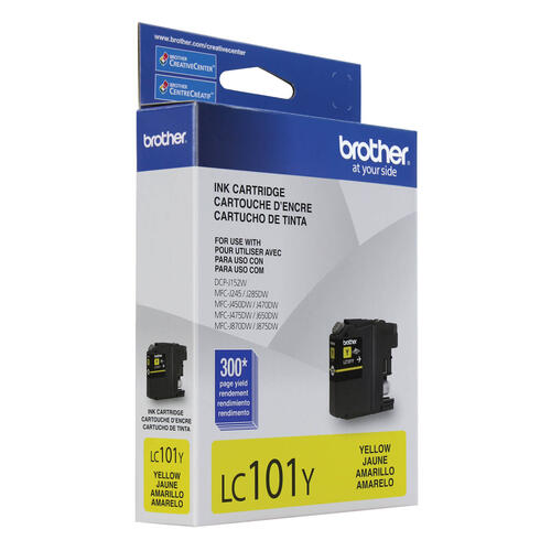 Brother LC101YS Innobella  Yellow Ink Cartridge, Standard Yield