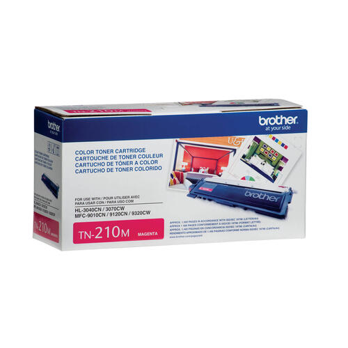 Brother TN210M Magenta Toner Cartridge, Standard Yield