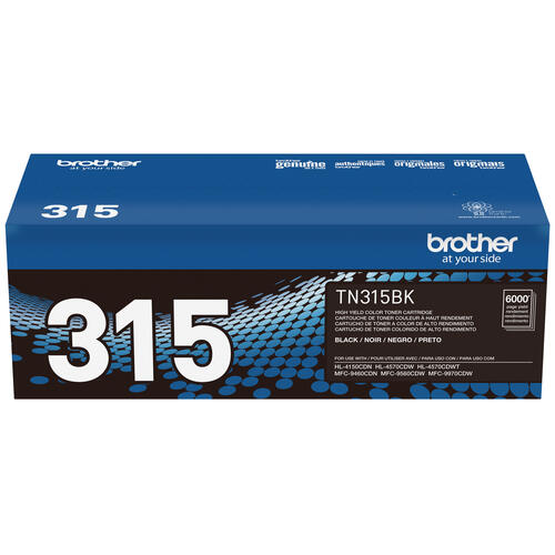 Brother TN315BK Black Toner Cartridge, High Yield