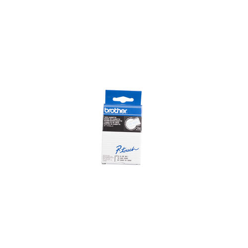 Brother TC203 Blue on White 12 mm Tape for P-touch, 7.7 m
