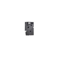 Brother TC201 Black on White 12 mm Tape for P-touch, 7.7 m