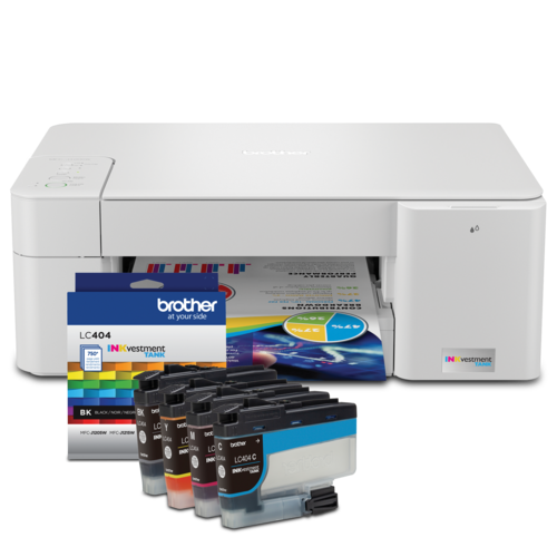 Brother R1205LC404BUND Refurbished INKvestment Tank Multifunction Colour Inkjet Printer and Ink Bundle