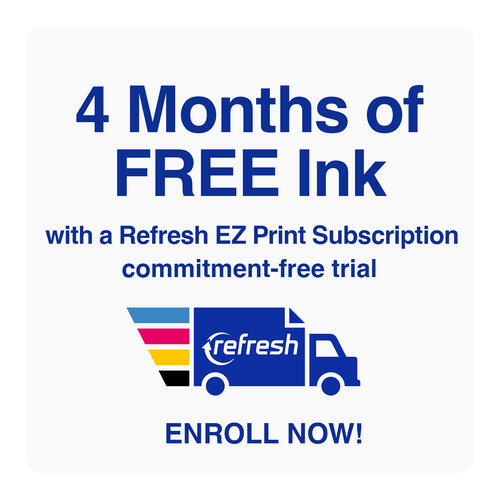 Brother MFC-J6955DW INKvestment Tank Colour Inkjet All-in-One Printer with Wireless, Duplex Printing and Scanning with 4 Refresh-Compatible Ink Cartridges In-Box  - REFURBISHED