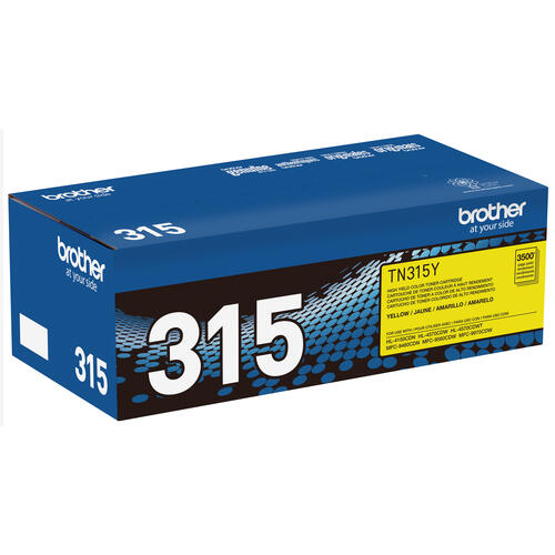 Brother TN315Y Yellow Toner Cartridge, High Yield