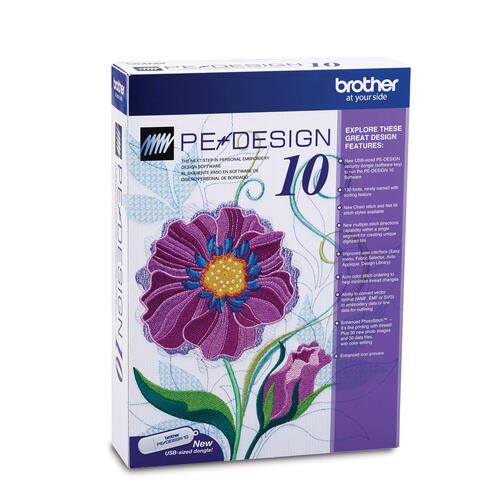 Brother PEDESIGN10 PE-Design® 10 Embroidery Design and Digitizing Software