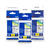 Brother Genuine TZE222324BUND TZE221 9 mm, TZE231 12 mm and TZE241 18 mm Black on White Laminated Tape Bundle