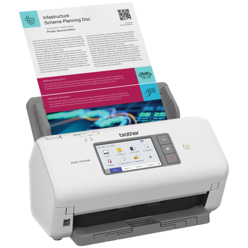 Brother ADS-4700W Professional Desktop Scanner for Business Workgroups