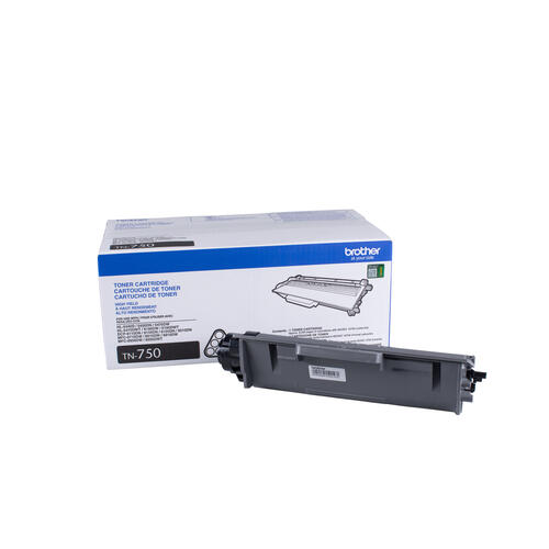 Brother TN750 Black Toner Cartridge, High Yield