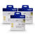 Brother Genuine DK12013PKBUND DK1201 Black on White Standard Paper Shipping Labels for QL Label Printers   3 x 400-Label Rolls
