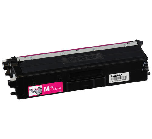 Brother TN433M Magenta Toner Cartridge, High Yield