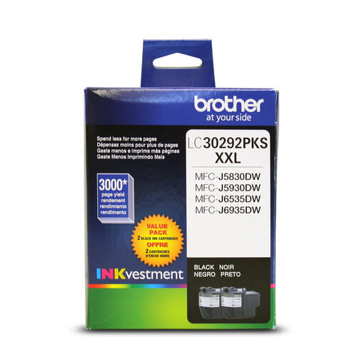 Brother LC30292PKS Innobella  Black Ink Cartridges, Super High Yield