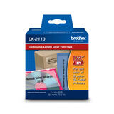 Brother DK2113 Black/Clear Continuous Length Film Label   2.4" x 50' (62 mm x 15.2 m)