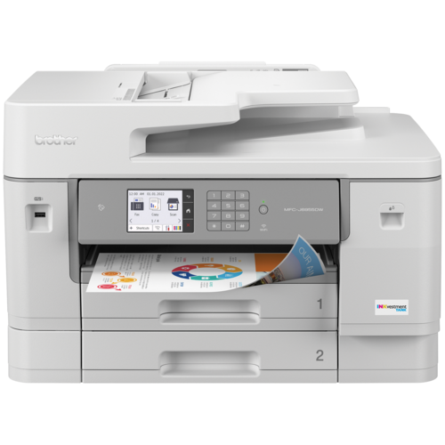Brother MFC-J6955DW INKvestment Tank Colour Inkjet All-in-One Printer with Wireless, Duplex Printing and Scanning with 4 Refresh-Compatible Ink Cartridges In-Box  - REFURBISHED