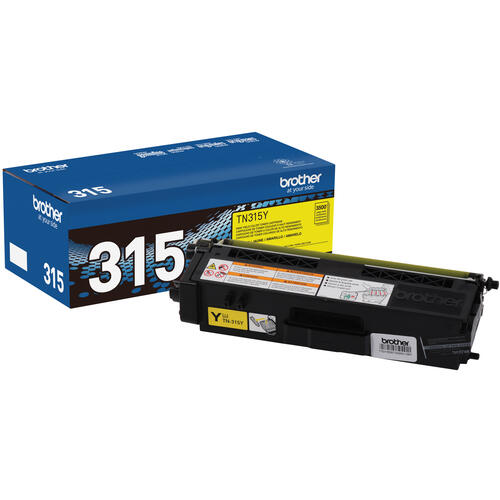 Brother TN315Y Yellow Toner Cartridge, High Yield