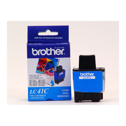 Brother LC41C Innobella  Cyan Ink Cartridge, Standard Yield