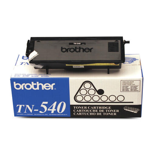 Brother TN540 Black Toner Cartridge, Standard Yield