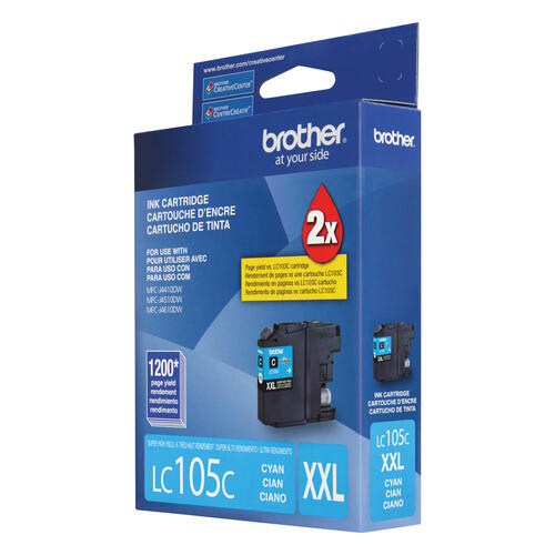 Brother LC105CS Innobella  Cyan Ink Cartridge, Super High Yield (XXL Series)