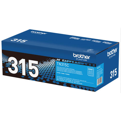 Brother TN315C Cyan Toner Cartridge, High Yield