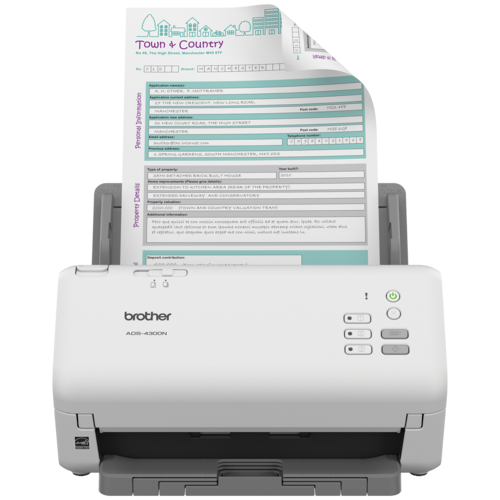 Brother ADS-4300N Professional Desktop Scanner for Business Workgroups