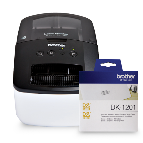 Brother QL-700 Label Printer Bundle with DK1201 Standard Address Paper Labels