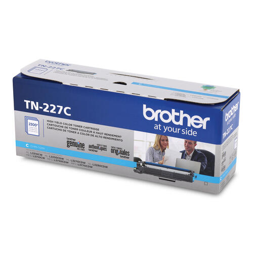 Brother Genuine TN-227C High Yield Cyan Toner Cartridge