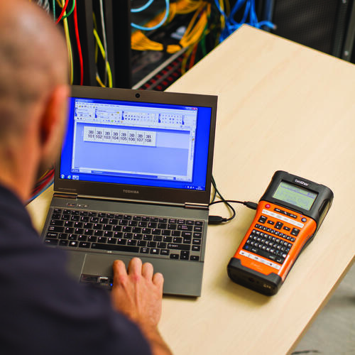 Brother PT-E550WVP Advanced Industrial Handheld Labeller with Wireless and Computer (USB) Connectivity