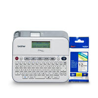Brother R400TZE231BUND Refurbished PTD400AD P-touch Versatile Label Maker and TZE231 Laminated Black on White TZe Tape Bundle