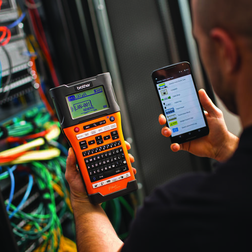 Brother PT-E550WVP Advanced Industrial Handheld Labeller with Wireless and Computer (USB) Connectivity