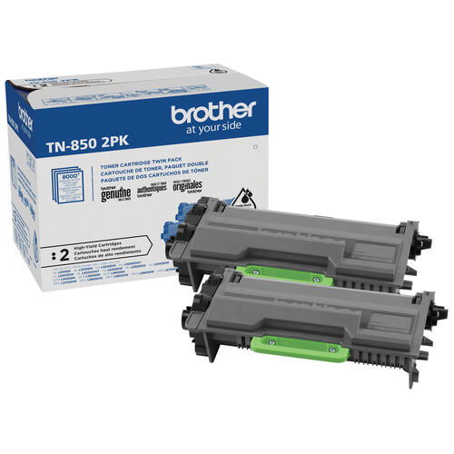 Brother Genuine TN850 2PK High-Yield Yellow Toner Cartridge Multipack