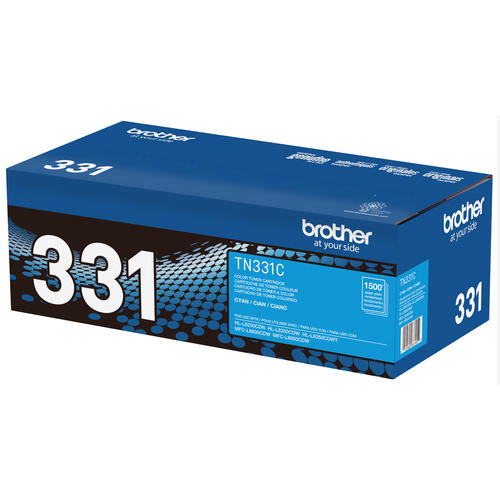 Brother TN331C Cyan Toner Cartridge, Standard Yield