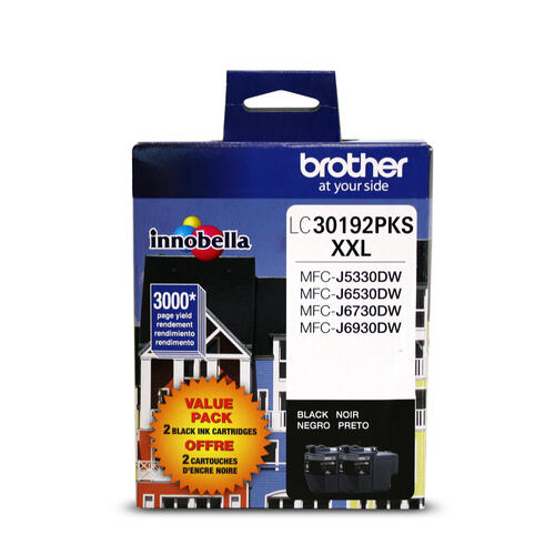 Brother LC30192PKS Innobella  Black Ink Cartridges, Super High Yield