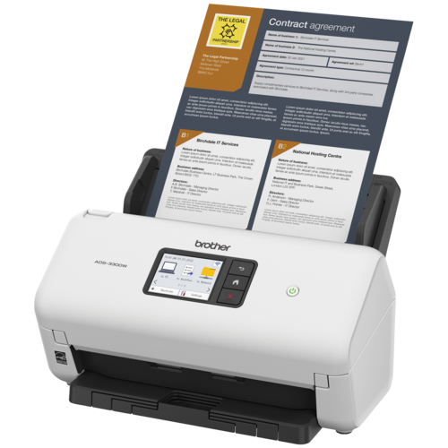Brother ADS-3300W Wireless High-Speed Desktop Scanner for Small Office & Home Office Professionals